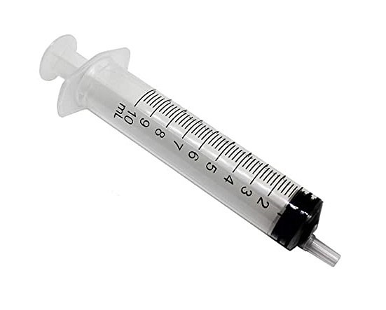 Omnifix 3-komponentsprøjte, luer, excentrisk, grad 0,5, steril, 10 ml