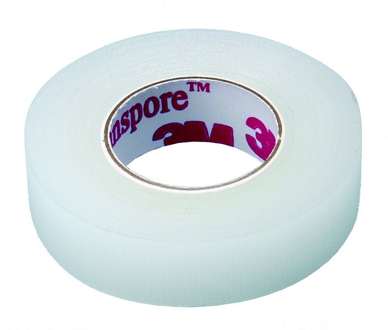 Transpore, fikseringstape, perforeret, 1,25 cm x 9,1 m