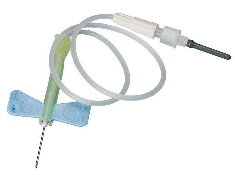 Vacutainer, prøvetagningssæt, blå, safety-lok, steril, 23G x 3/4in, 0,6 mm x 19 mm