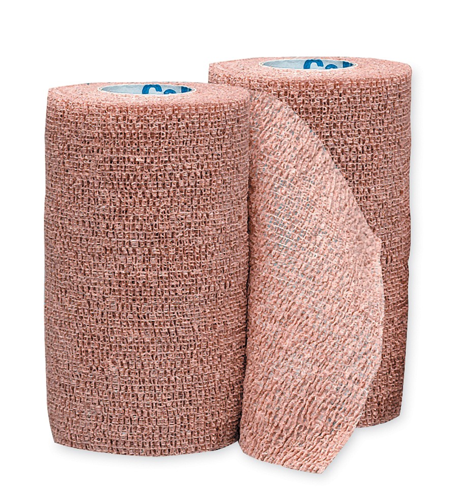 Co-Plus, selvhæftende bind, beige, latexfri, 2,5 cm x 4,5 m