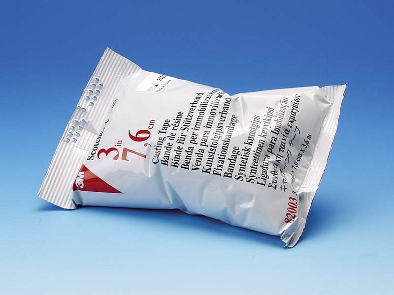Scotchcast PLUS, syntetisk letvægtsgips, hvid, 12,5 cm x 3,65 m