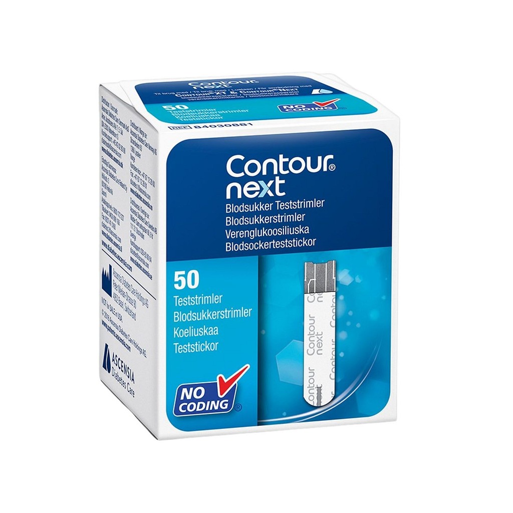 Contour NEXT, teststrimler