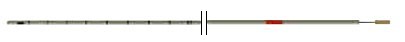 Rüsch ureterkateter m. stilet, 70cm, røntgenfast, steril, 1 øje, h/v markering, ch 3
