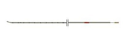 Rüsch ureterkateter m. stilet, 70cm, røntgenfast, bøjet spids,central åbn, steril, ch 6