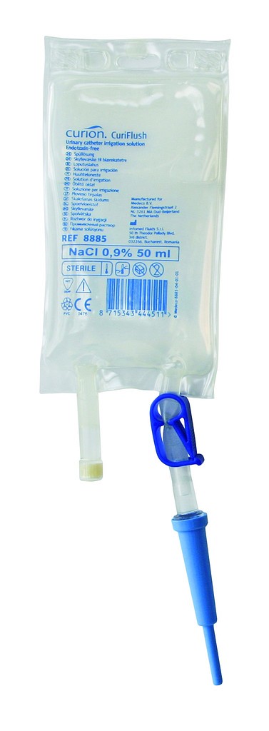 Curion CuriFlush, kateterskyllesystem, 0,9% NaCl, steril, 50 ml