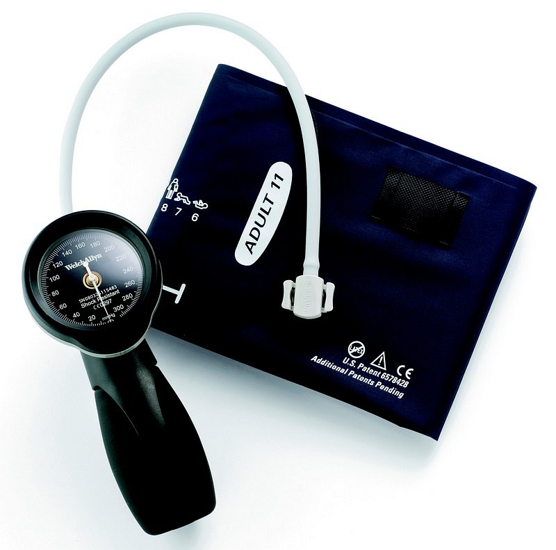 Welch Allyn DuraShock, blodtryksmåler Silver med trykknap, uden manchet