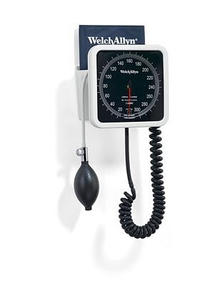 Welch Allyn, blodtryksmåler 767, vægmonteret med voksen manchet