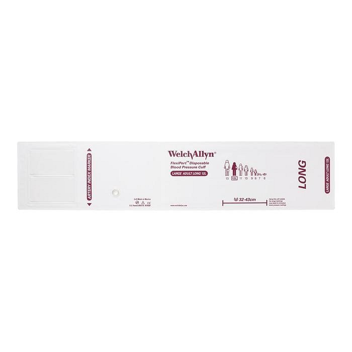 Welch Allyn FlexiPort, manchet voksen stor lang blød enpatients u/ slange, 32-43 cm