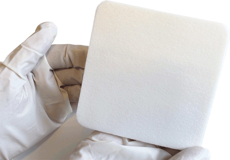 Kliniderm Foam Silikone, skumbandage, steril, 10 cm x 10 cm