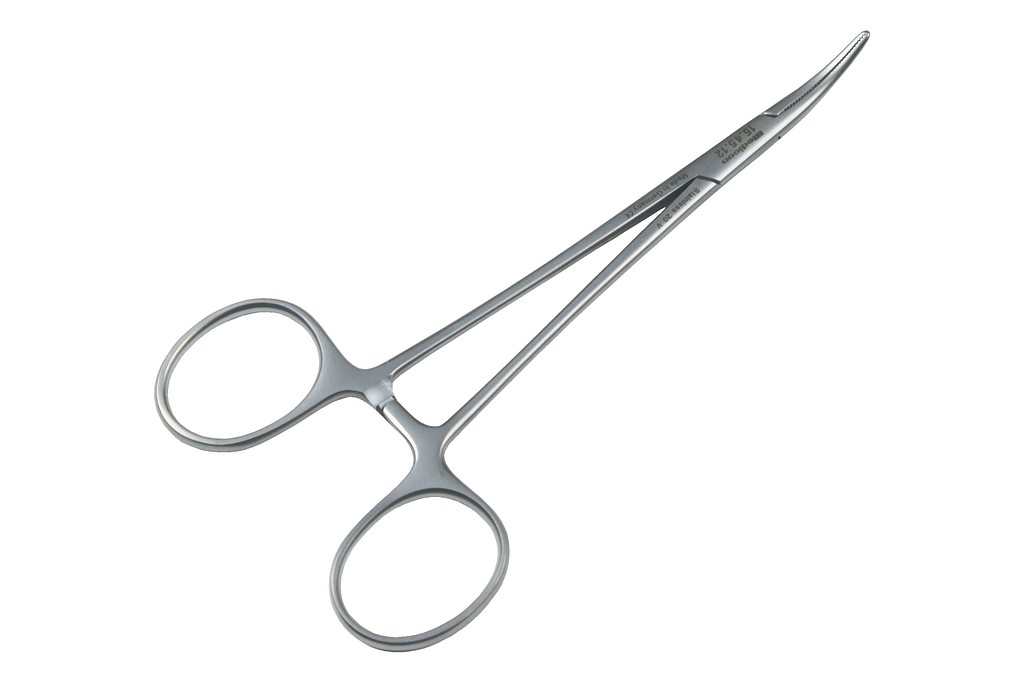 Medicon, arterieklemme, Halsted-Mosquito, buet, 12,5 cm
