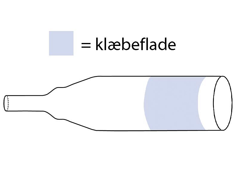 UltraFlex, uridom, silikone, standard, klæbeflade 3,8 cm, 25 mm