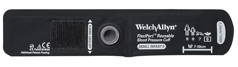 Welch Allyn FlexiPort, manchet, baby lille u/ slange, 7 cm x 10 cm