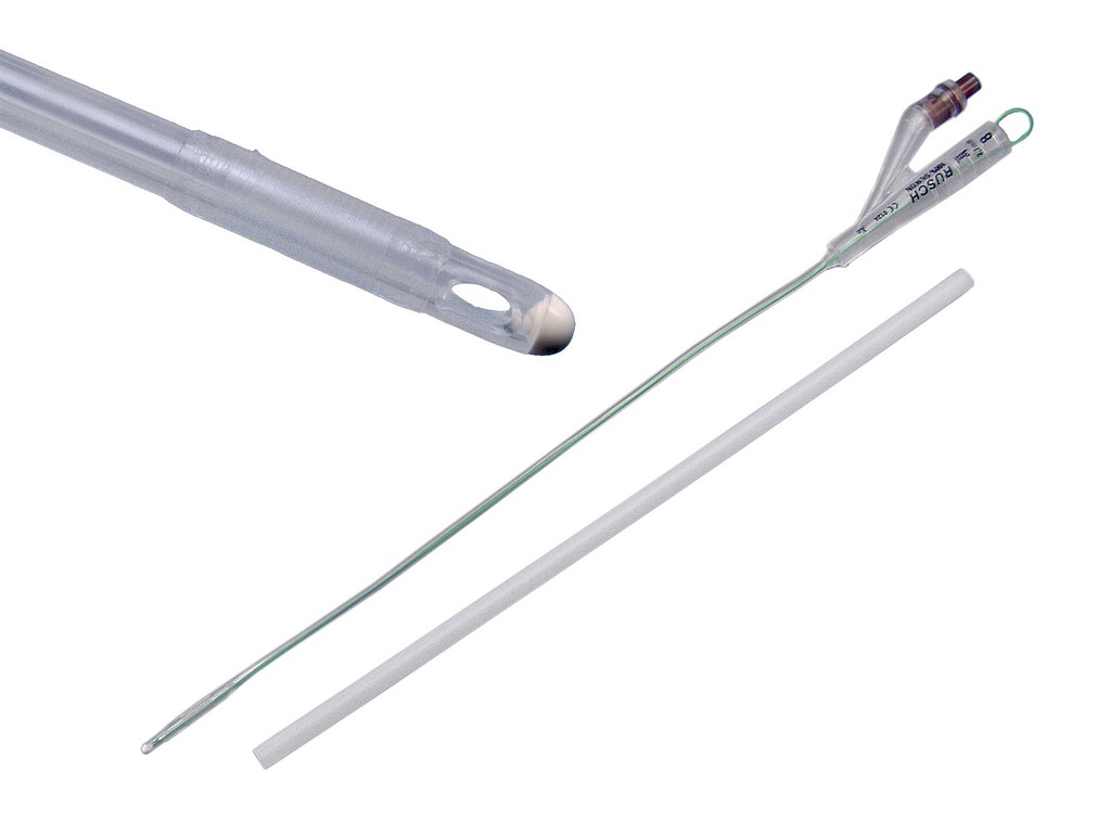 Rüsch Aquaflate, ballonkat, 5ml, 31cm m stilet, forfyldt spr, steri, ch 10
