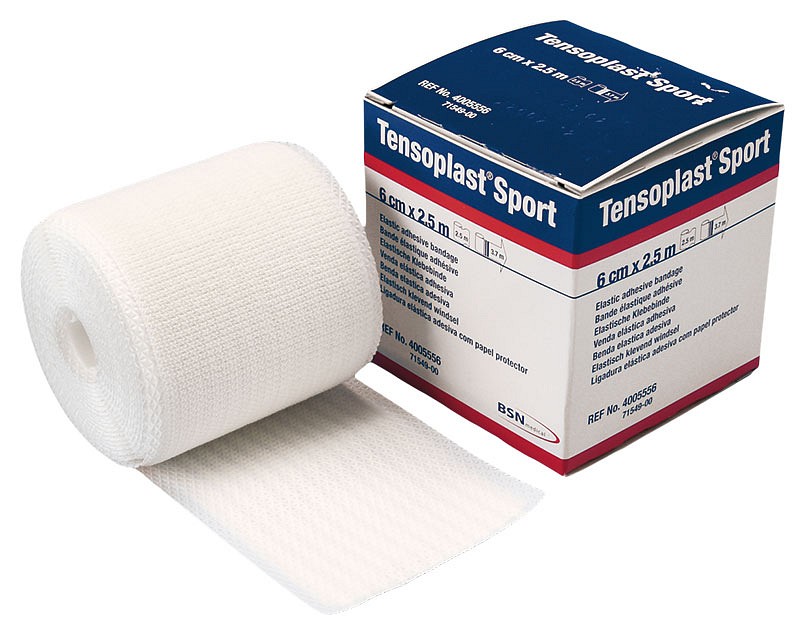 Tensoplast sport, klæbende bind, kort stræk, latexfri, 3 cm x 2,5 m