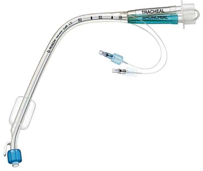Rüsch Bronchopart, Carlens bronchialtube med tilbehør, Ch 39, venstre, 4,76 mm x 13,9 mm