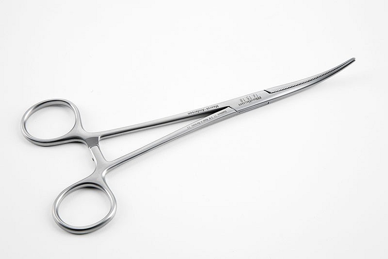 Medicon, arterieklemme, Crafoord, buet, 18 cm