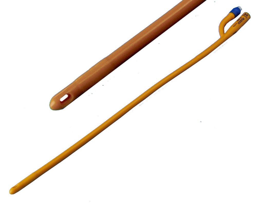 Rüsch Gold, Silkolatex ballonkateter, 3 ml, 30 cm, steril, ch 8