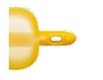 Rüsch Gold, Silkolatex ballonkateter, 5/10ml, kort 25cm steril, ch 12