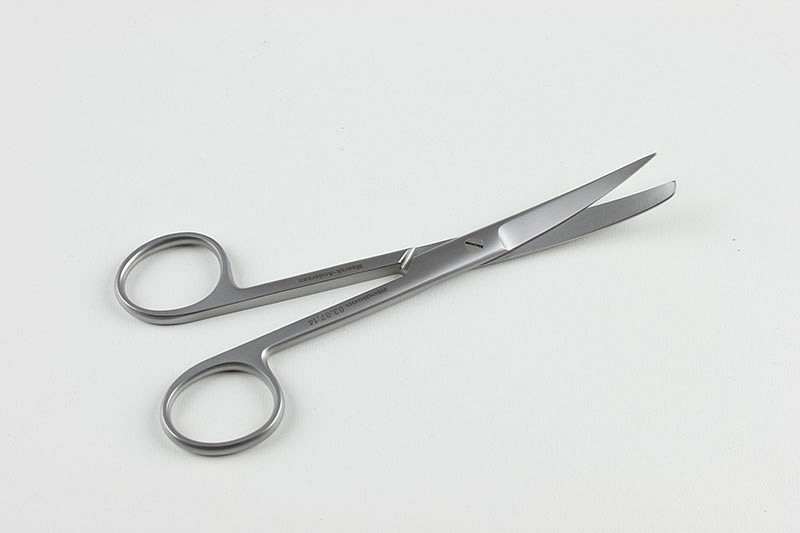 Medicon, saks, buet, spids/stump, 14,5 cm