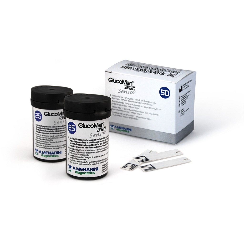 GlucoMen, Areo teststrimler