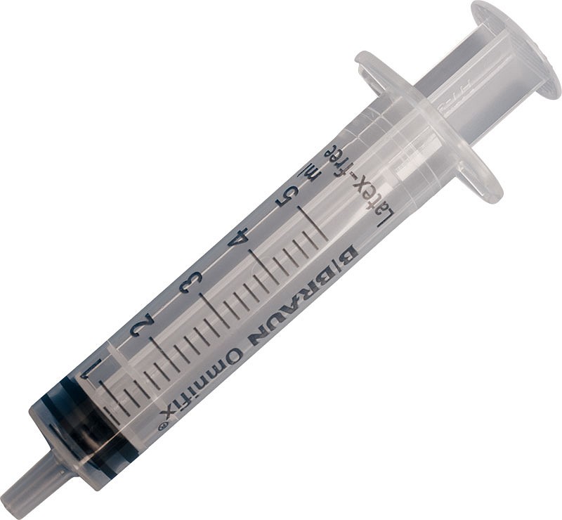 Omnifix 3-komponentsprøjte, luer, excentrisk, steril, 5 ml