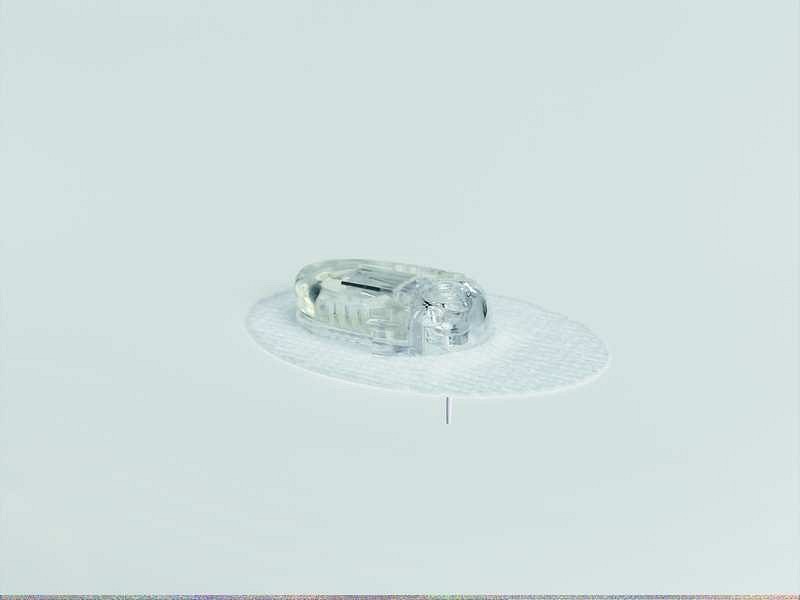 Accu-Chek Flexlink, infusionssæt med vinkelret kanyle, blød, steril, 8 mm kanyle, uden slange