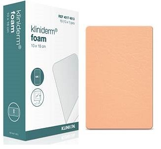 Kliniderm Foam, skumbandage uden klæb, steril, 10 cm x 18 cm