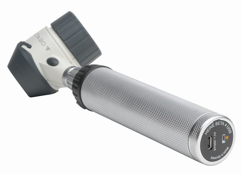 HEINE DELTA 20T, Dermatoskopisæt BETA4 USB 3,5 håndtag og holder