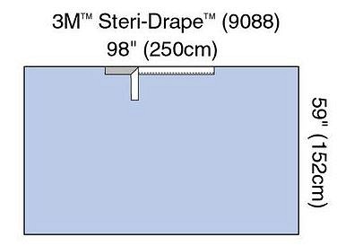 Steri-Drape, Afdækning med klæb, steril, 150 cm x 250 cm