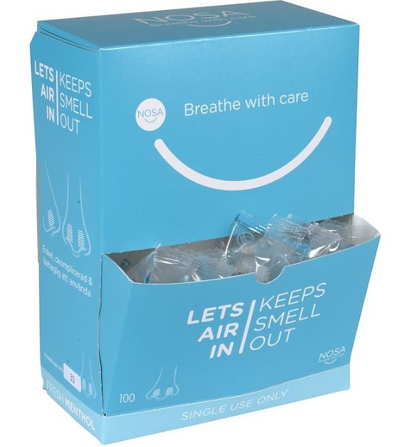 NOSA odor control, næseprop med mentholduft, one size