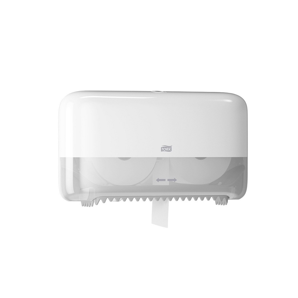 Tork, Twin Dispenser til toiletpapir u. hylse, T7, hvid