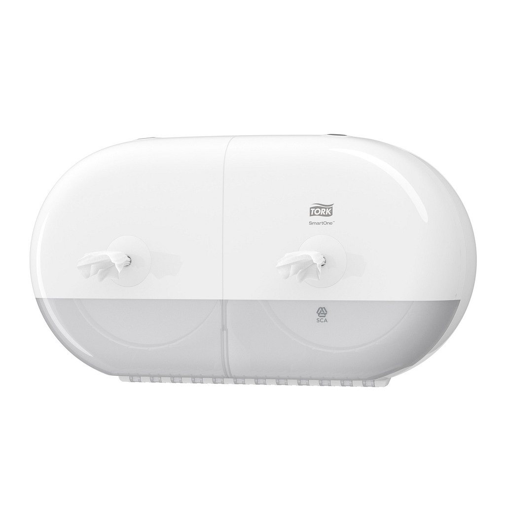 Tork Dispenser, SmartOne Mini Twin til Toiletpapir,T9, Hvid
