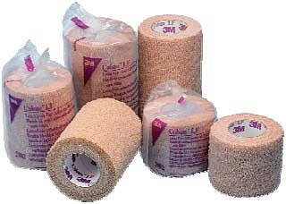 Coban, selvhæftende bind, beige, latexfri, 5 cm x 4,6 m