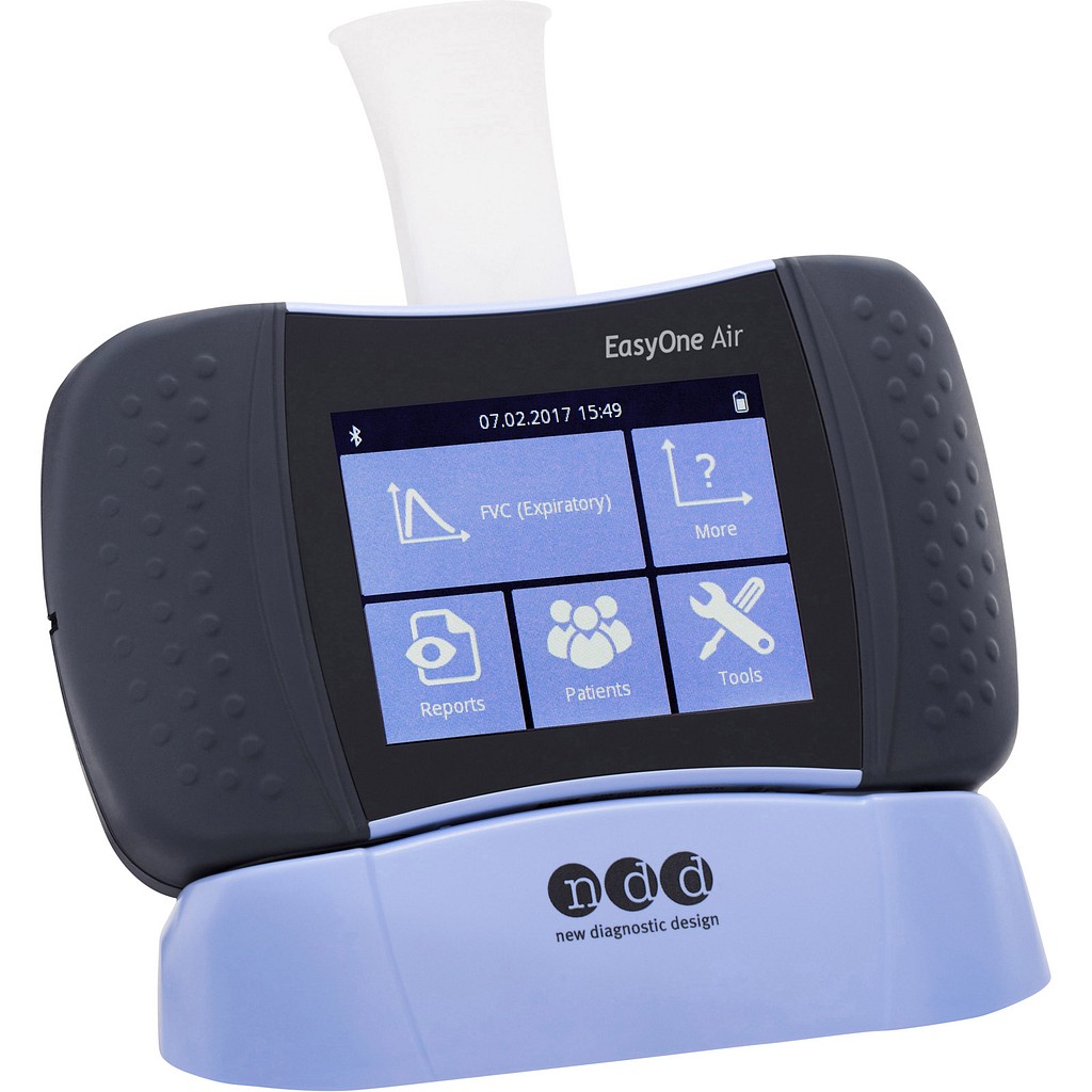 ndd EasyOne, AIR spirometriapparat m/ Li-Ion batteri og oplader