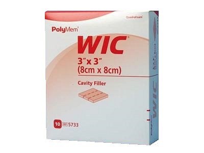 PolyMem Wic, cavitetsfiller uden klæber, perforeret, steril, 8 cm x 30 cm