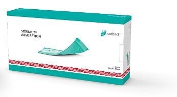 Sorbact Absorption, absorberende bandage, steril, 10 cm x 10 cm