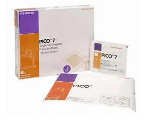 PICO, Multipack 5 bandager incl/fikseringsstrimmel,steri, 20 cm x 20 cm