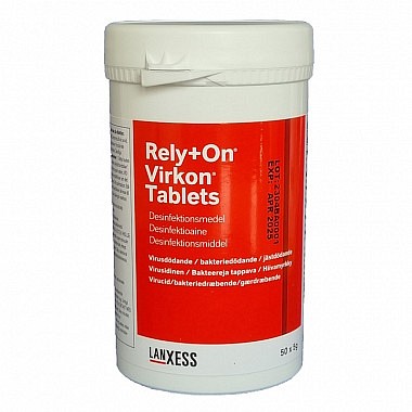 Virkon, Rely+On VirKon tabletter til overfladedesinfektion