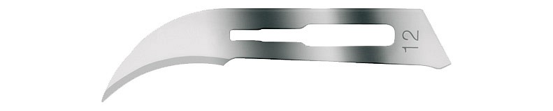 Kiato Plus, skalpelblad nr. 12, carbon stål, steril