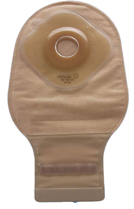 Nova 1 X3, 1-dels ileostomipose m.nyt kulfilter, beige, 2.5 mm