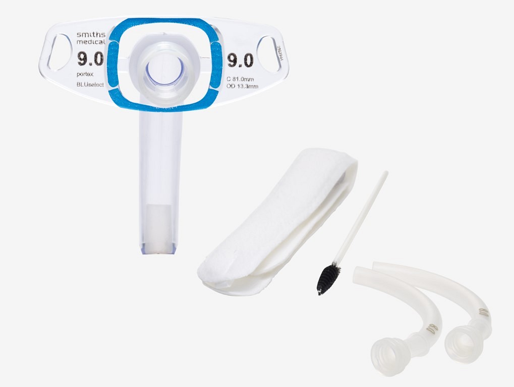 Portex BLUselect, tracheostomisæt med inderkanyle, u. cuff, steril, 9 mm