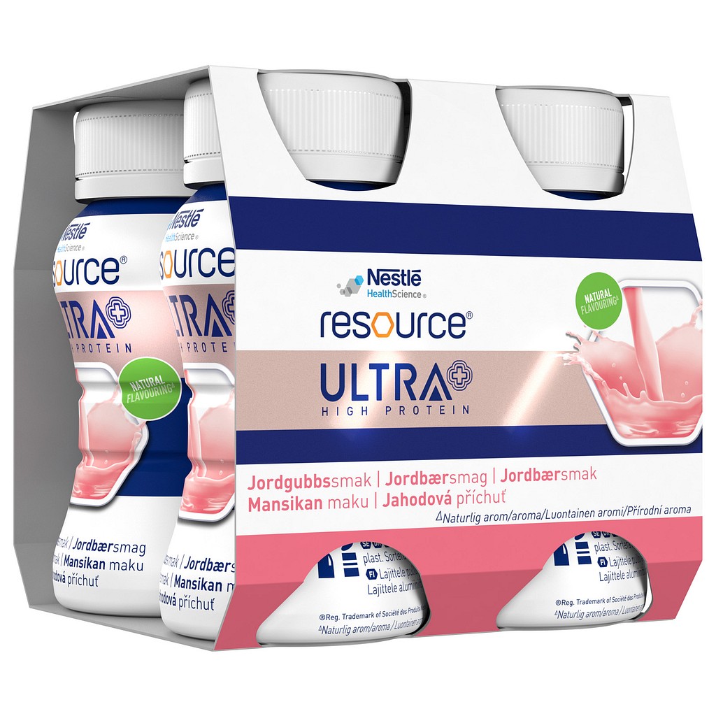Resource Ultra Plus, jordbær XS, 125 ml