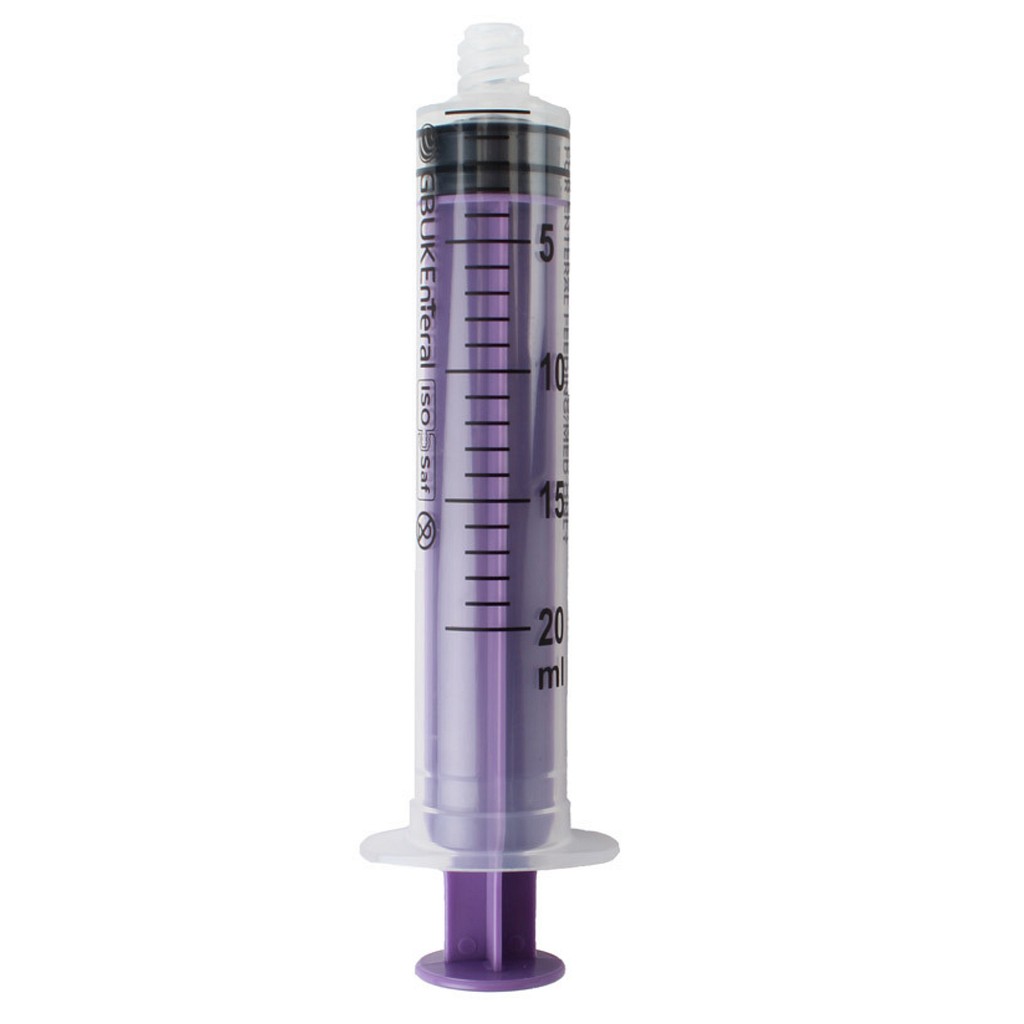 GBUK, sprøjte, enteral ENFit, engangs, steril, 20 ml
