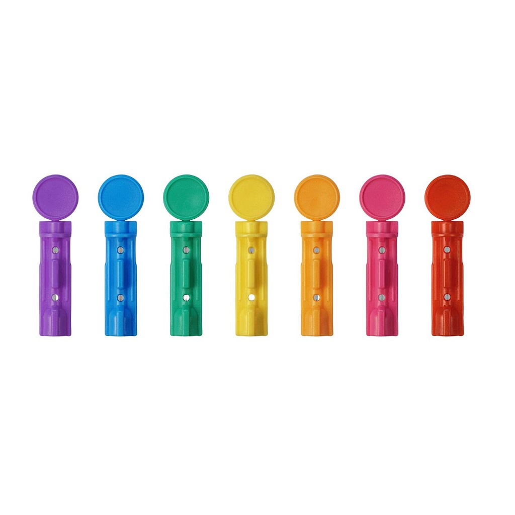 MicroLet, lancetter ass. farver, steril, 28G
