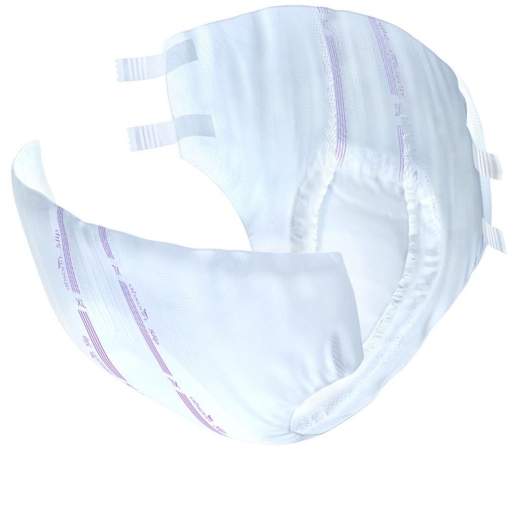 Absorin Slip, ble med fixationstape, 50-90cm lilla, small