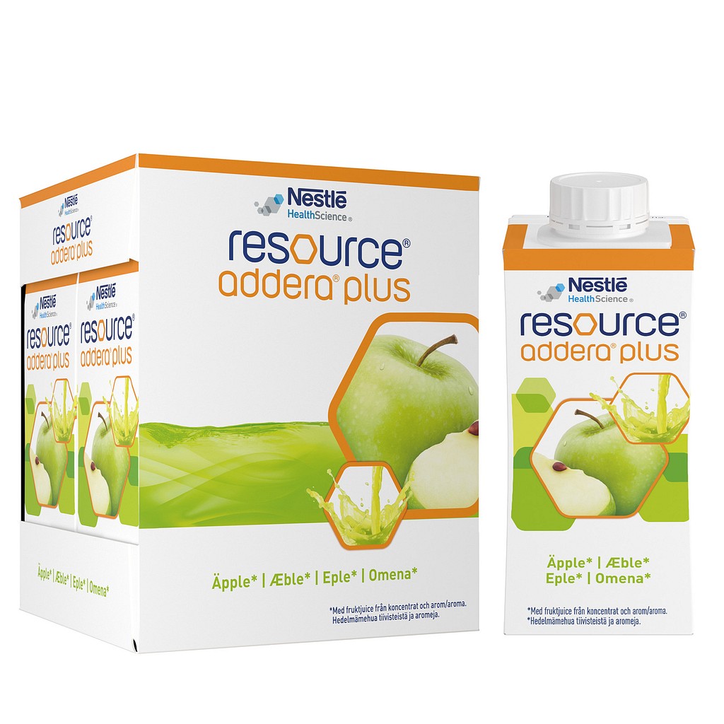 Resource Addera Plus, æble, 4x200ml