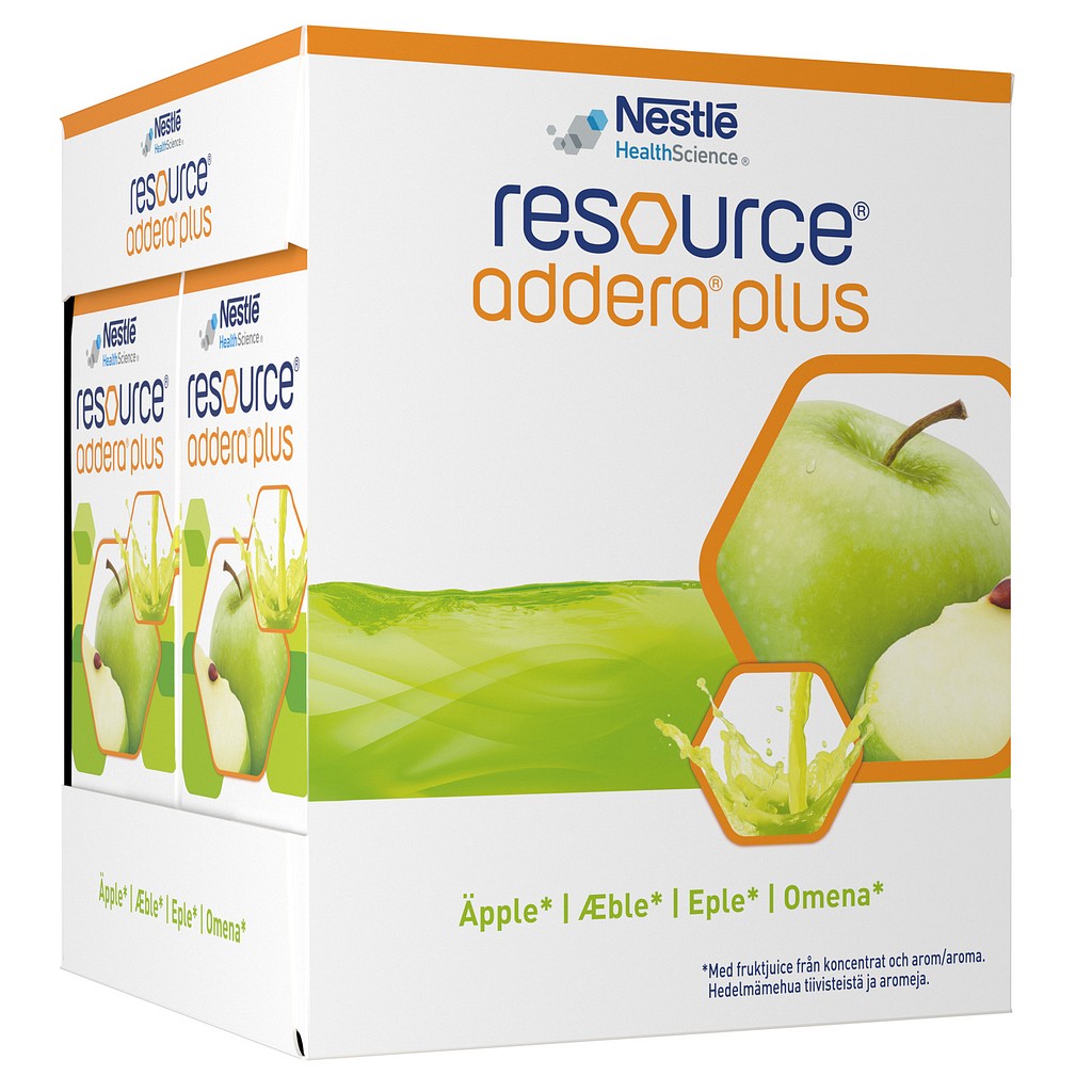 Resource Addera Plus, æble, 4x200ml