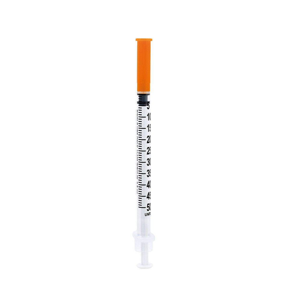 Verifine, insulinsprøjte, 0,5 ml med kanyle, 31G, steril, 8 mm x 0,25 mm (31G)