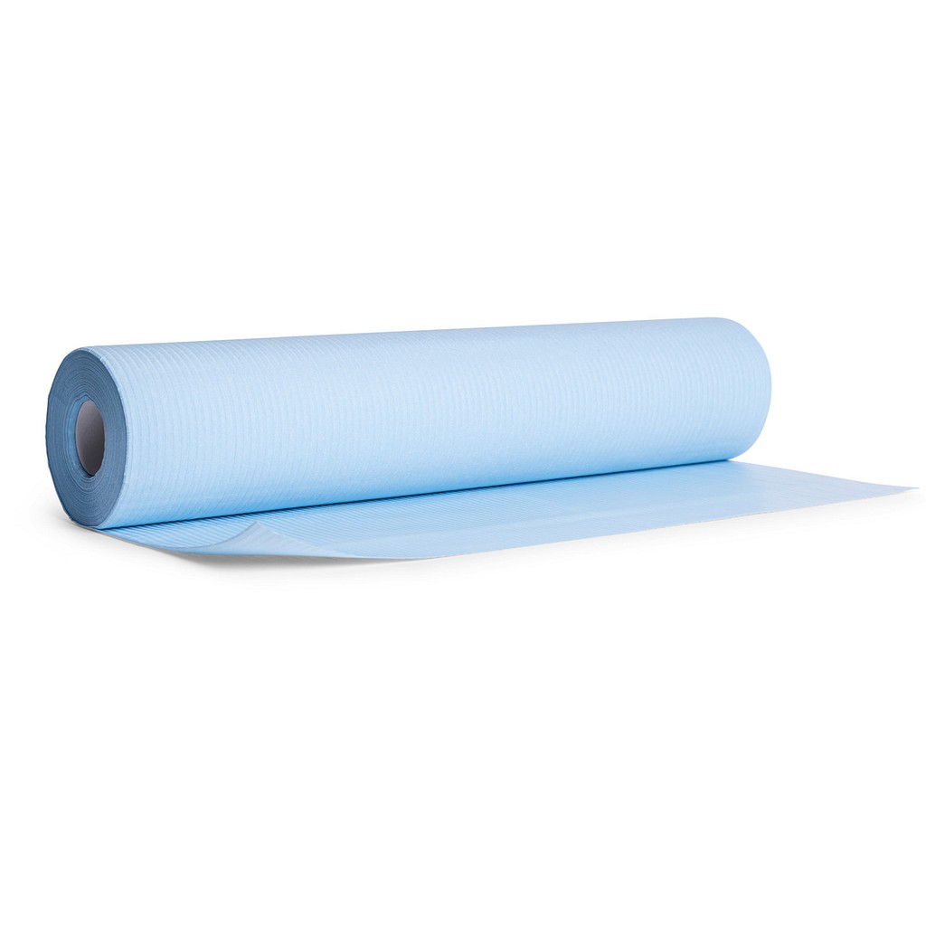 MedixPro PF, 2-lags lejepapir, PE belagt, perforeret, blå, 50 cm x 40 m
