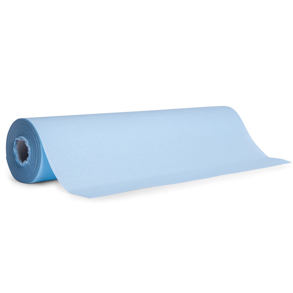 MedixPro PF, 2-lags lejepapir, PE belagt, perforeret, blå, 50 cm x 40 m